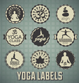 Yoga Labels vector image