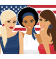 American girls vector image