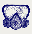 Gas mask vector image