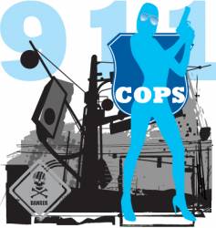 Cops vector image