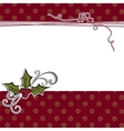 Cute christmas postcard template vector image