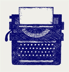 Typewriter vector image