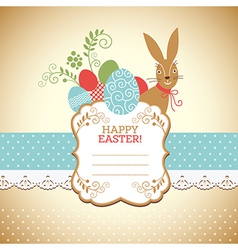 Easter greeting card Easter greeting card vector image