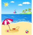 Beach vector image