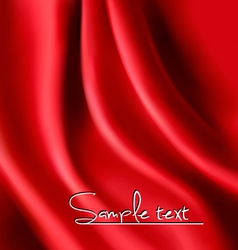 Red satin background vector image
