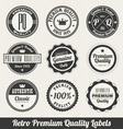 Retro labels vector image