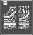 Wedding typography vector image