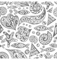 Sketch sea pattern Sketch sea pattern vector image