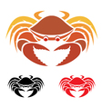 Crab vector image