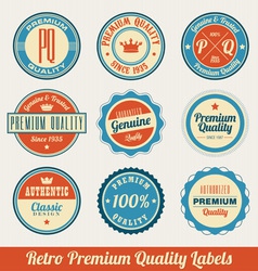 Retro labels vector image