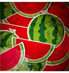 Background from watermelon vector image