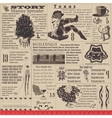Old Paper Objects vector image