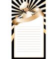 Chef menu template vector image