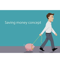 Saving money concept vector image