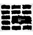 Black banners set vector image