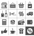 Shopping icons set - Simplus series vector image