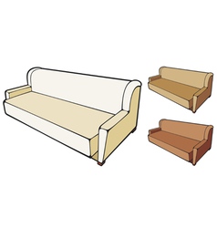 Sofa design vector image