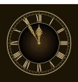 Stylish clock vector image