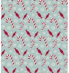 christmas candies seamless pattern vector image