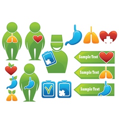 Health organs people medicine vector image