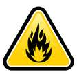 Flammable vector image