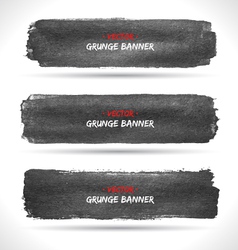 Grunge banners set vector image