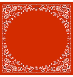 Red cowboy bandanna vector image