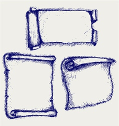 Old scroll vector image
