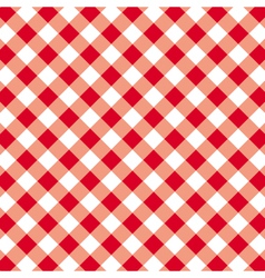 Pattern seamless gingham tablecloth vector image