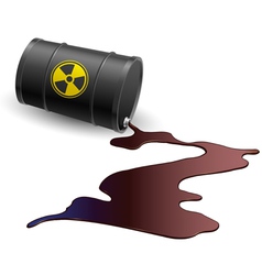 Barrel with toxic liquid vector image