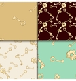 Seamless keys pattern set Seamless keys pattern set vector image