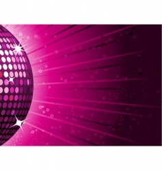 Disco ball background vector image