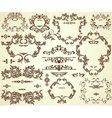 Collection of different vintage frames and text vector image