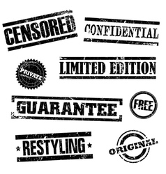 Stamps set vector image