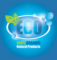 Eco banner vector image