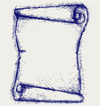 Old scroll vector image
