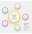 Colourful infographic circle background vector image