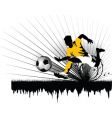 Football defender vector image