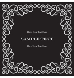 Jewelry frame vector image