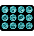 Communication buttons vector image