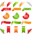 Labels and web ribbons vector image