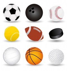 Balls vector image