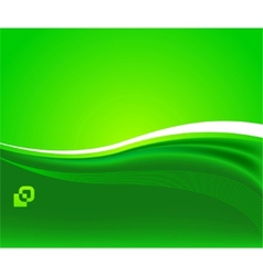 Green sunshine - ecological background vector image