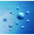 Molecules background vector image