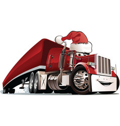 Christmas truck vector image