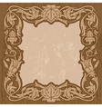 Vintage frame vector image