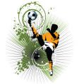 Soccer player vector image