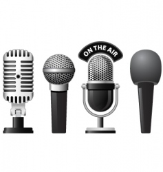 Microphone vector image