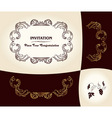 Grapes vintage frame baroque ancient vector image
