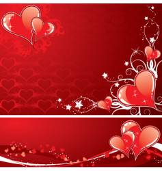 Background heart vector image